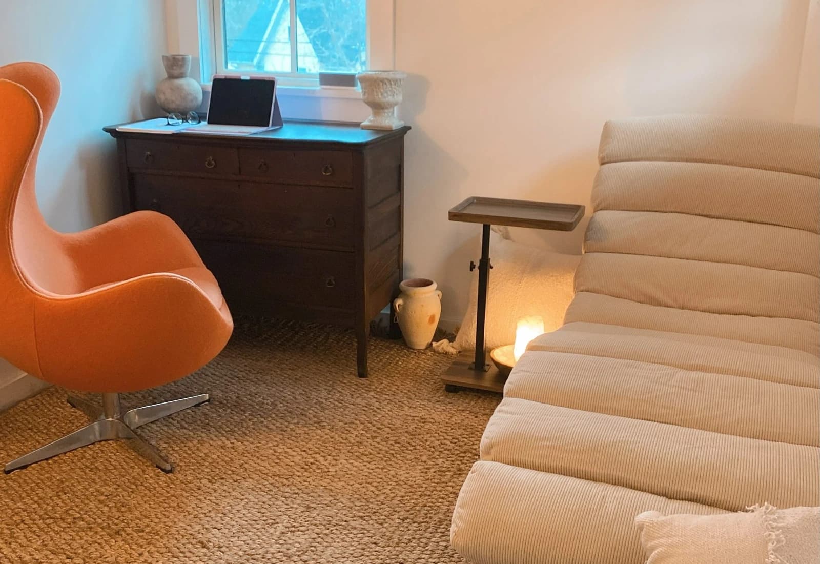 The Hope Still Hypnosis session room with its reclining chair